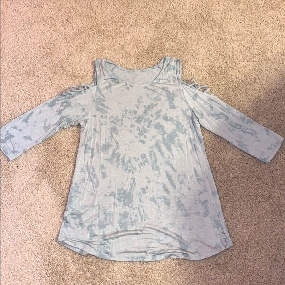 Women’s Maurices Cold Shoulder Pastel Mint Green Top